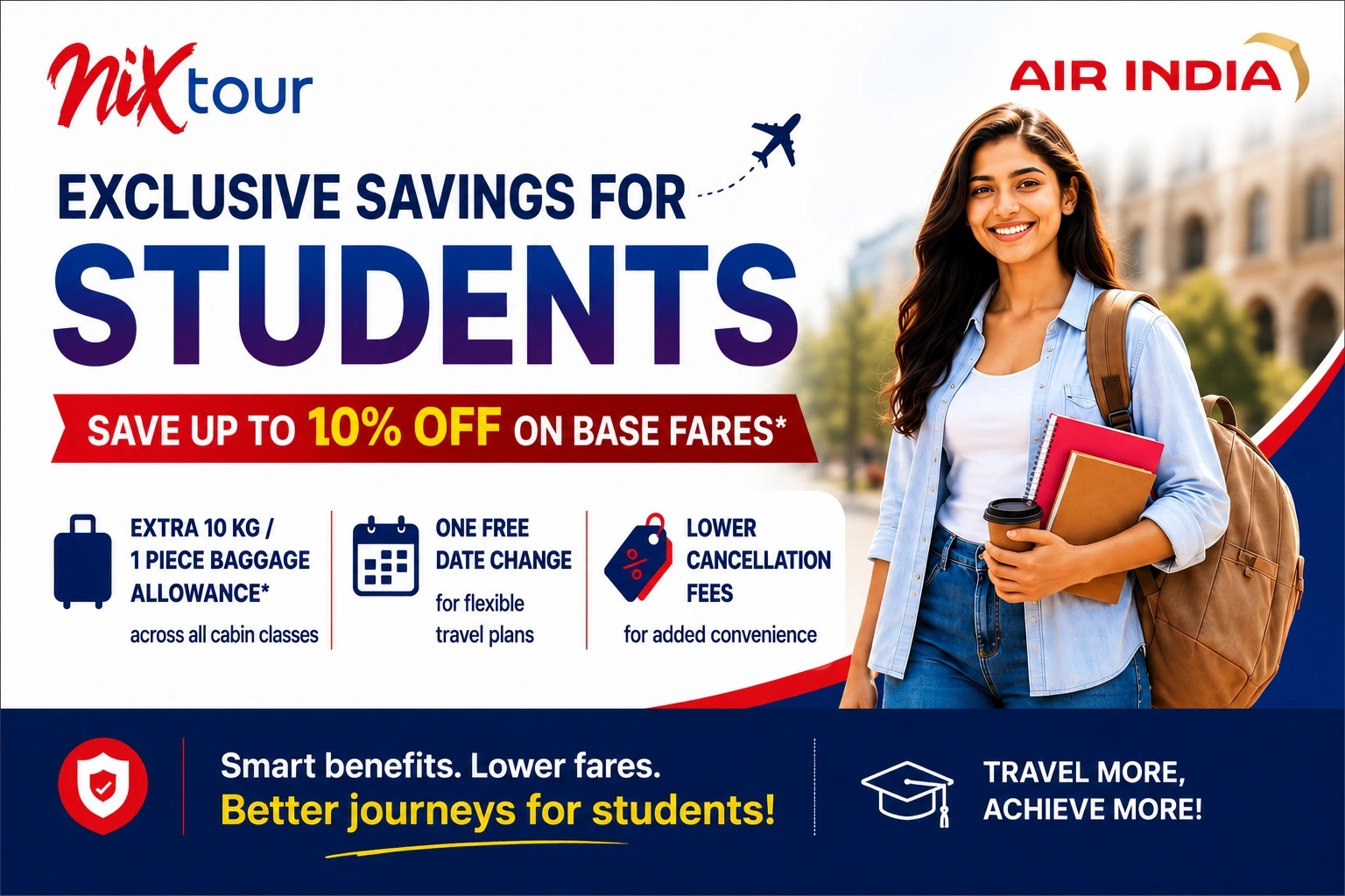 Air India Student Fare Offer